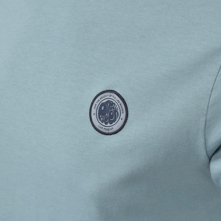 Alternative Image for ProductPretty Green Like Minded Crew Neck T Shirt Blue3